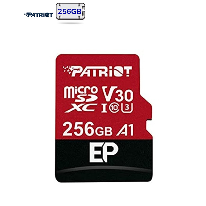 Карта пам'яті Patriot 256GB microSDXC class 10 UHS-I/U3 EP A1 (PEF256GEP31MCX)