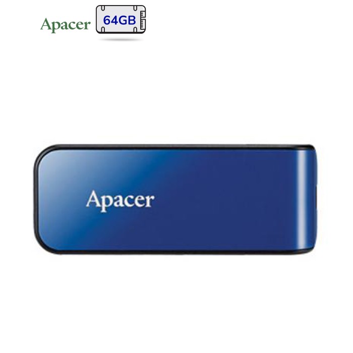 USB флеш накопитель Apacer 64GB AH334 blue USB 2.0 (AP64GAH334U-1)