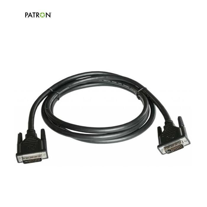 Кабель мультимедийный DVI M to DVI M 3.0m 24+1pin Patron (CAB-PN-DVI-DVI-30)