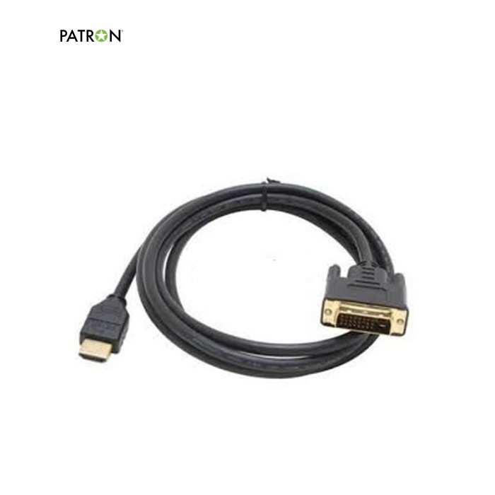 Кабель мультимедийный HDMI M to DVI M 3.0m 24+1pin Patron (CAB-PN-DVI-HDMI-30)