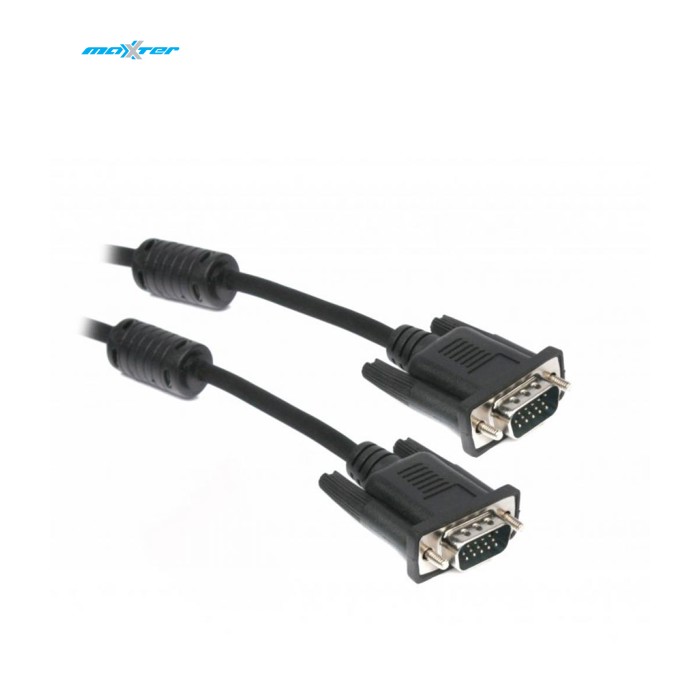 Кабель мультимедийный VGA M to VGA M 1.8m Maxxter (V-VGA-6)