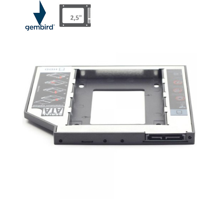 Фрейм-переходник Gembird HDD 2.5'' to notebook ODD SATA (MF-95-02)