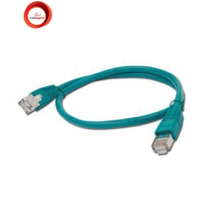 Патч-корд 0.5м FTP, Cat 6, CCA, green Cablexpert (PP6-0.5M/G)