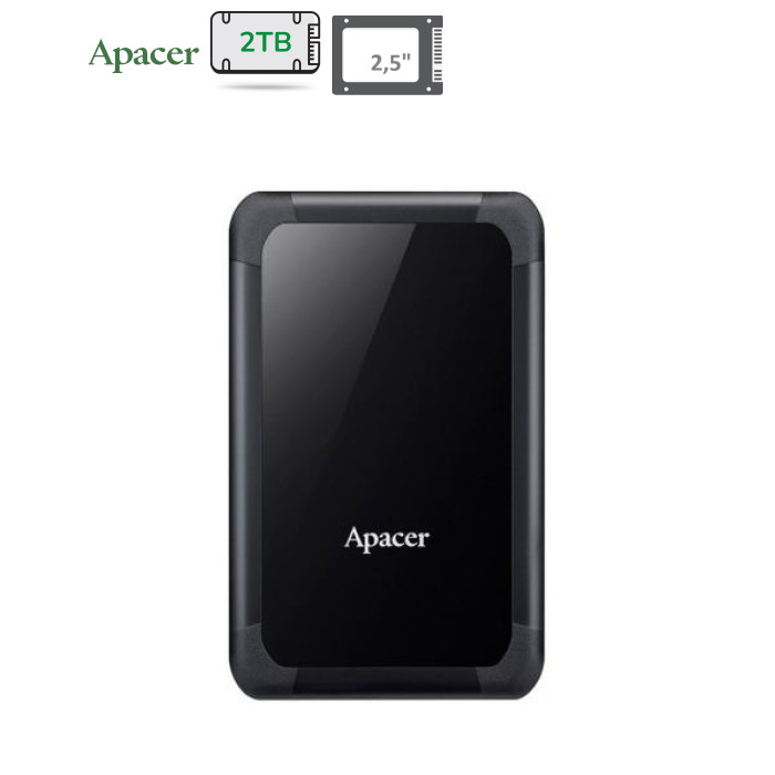 Зовнішній жорсткий диск 2.5" 2TB Apacer (AP2TBAC532B-1)