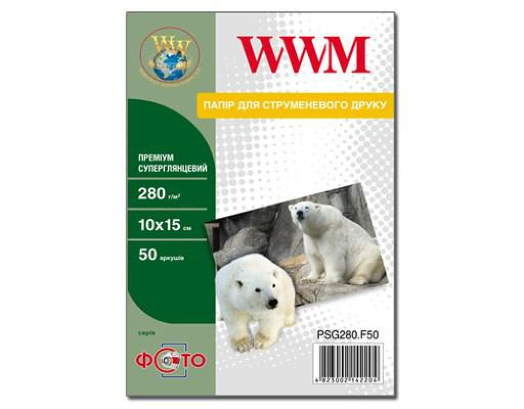 Фотопапір WWM 10x15 Premium (PSG280.F50)