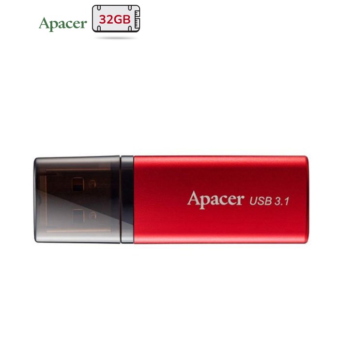 USB флеш накопичувач Apacer 32GB AH25B Red USB 3.1 Gen1 (AP32GAH25BR-1)