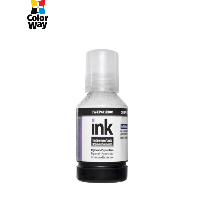 Чорнило ColorWay Epson L4150/4160/6160/6170 127мл Black Pigm. (CW-EP415BK01)