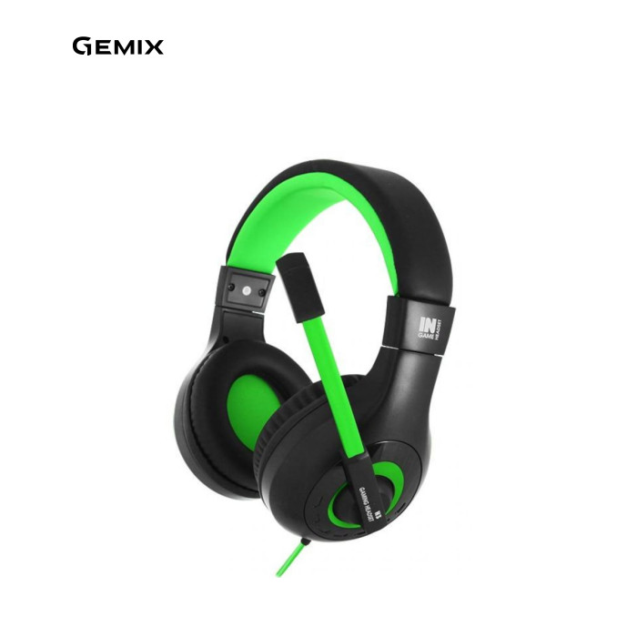 Навушники Gemix N3 Black-Green Gaming