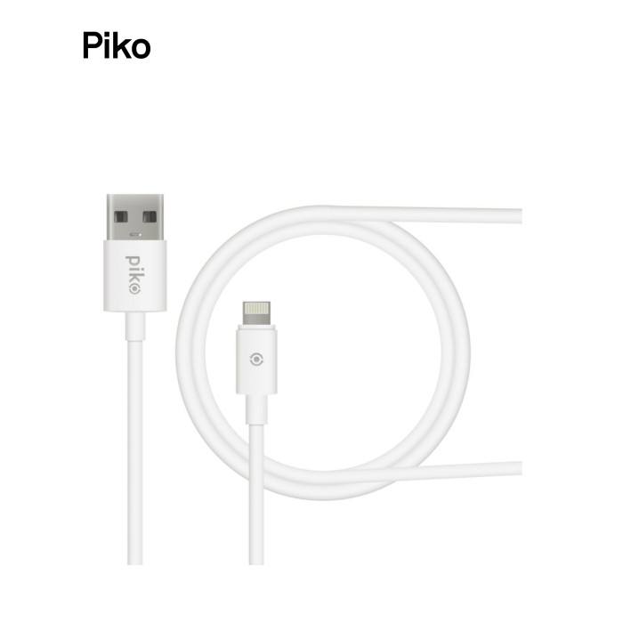 Дата кабель USB 2.0 AM to Lightning 0.2m white Piko (1283126493836)