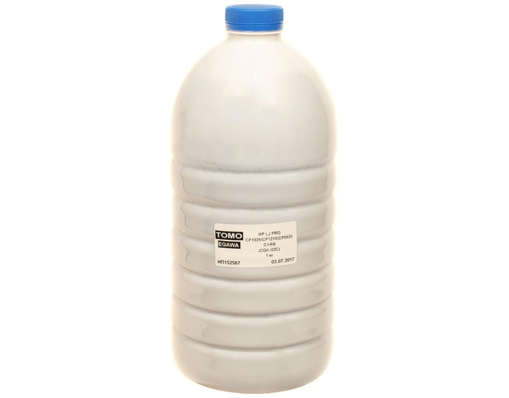 Тонер HP LJ PRO CP1025/CP1215/CP5525, 1kg CYAN Chemical Tomoegawa (CGK-02C-1)