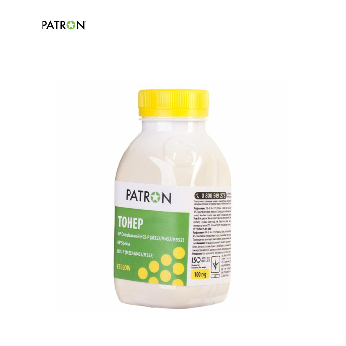 Тонер HP CLJ CP1025/1215,M252/452/552, Special, YELLOW,100 g Patron (PN-HCS-P-Y-100)