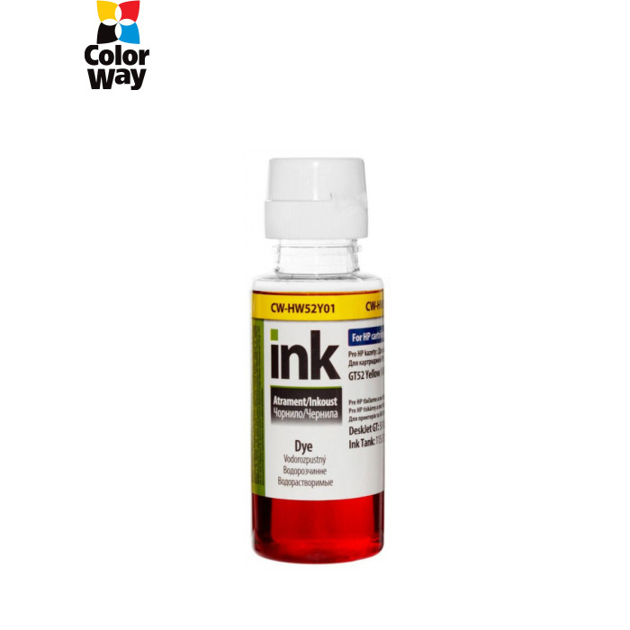 Чорнило ColorWay HP Ink Tank 115/315/415 100мл Yellow (CW-HW52Y01)