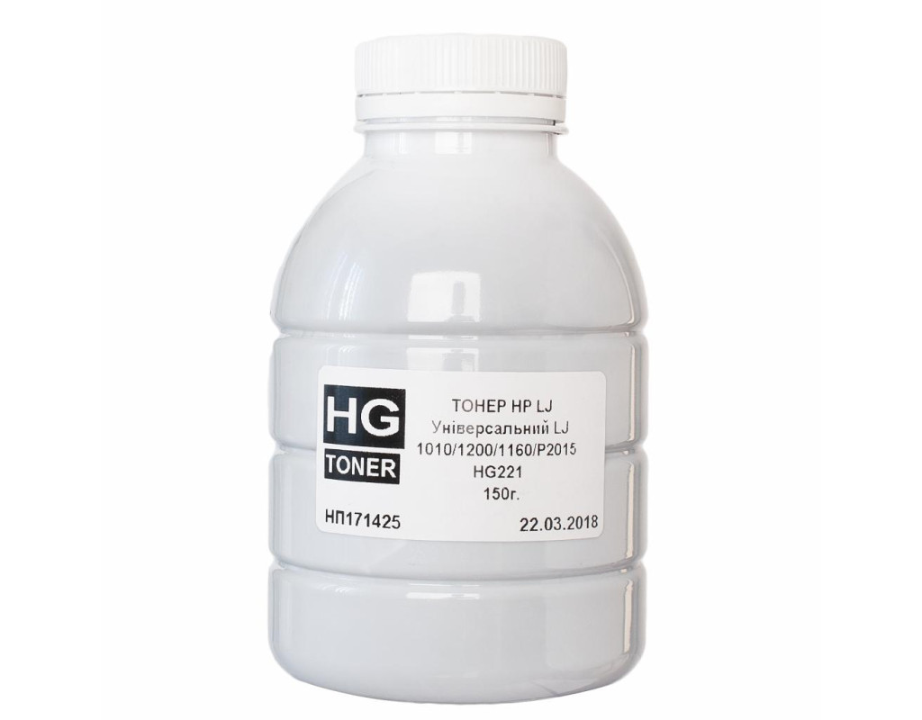 Тонер HP LJ1010/1200/1160/P2015 150 г HG (TSM-HG221-150)