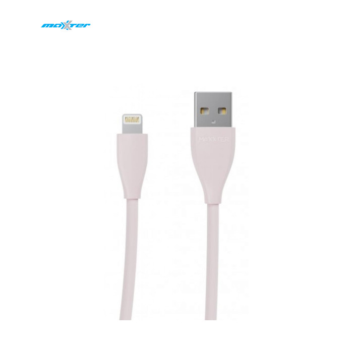 Дата кабель USB 2.0 AM to Lightning 1.0m Maxxter (UB-L-USB-01GP)