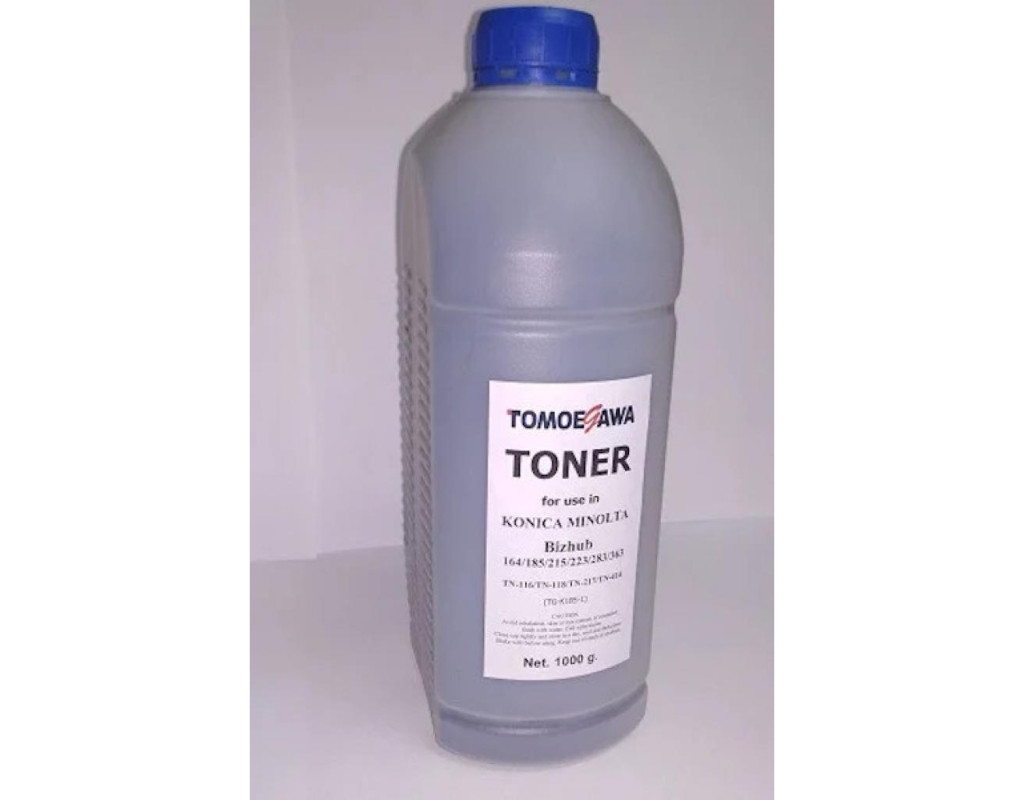 Тонер Konica Minolta Bizhub 164/185/215/223/226, TN-116/118/217/414, 1kg Tomoegawa (TG-K185-1)