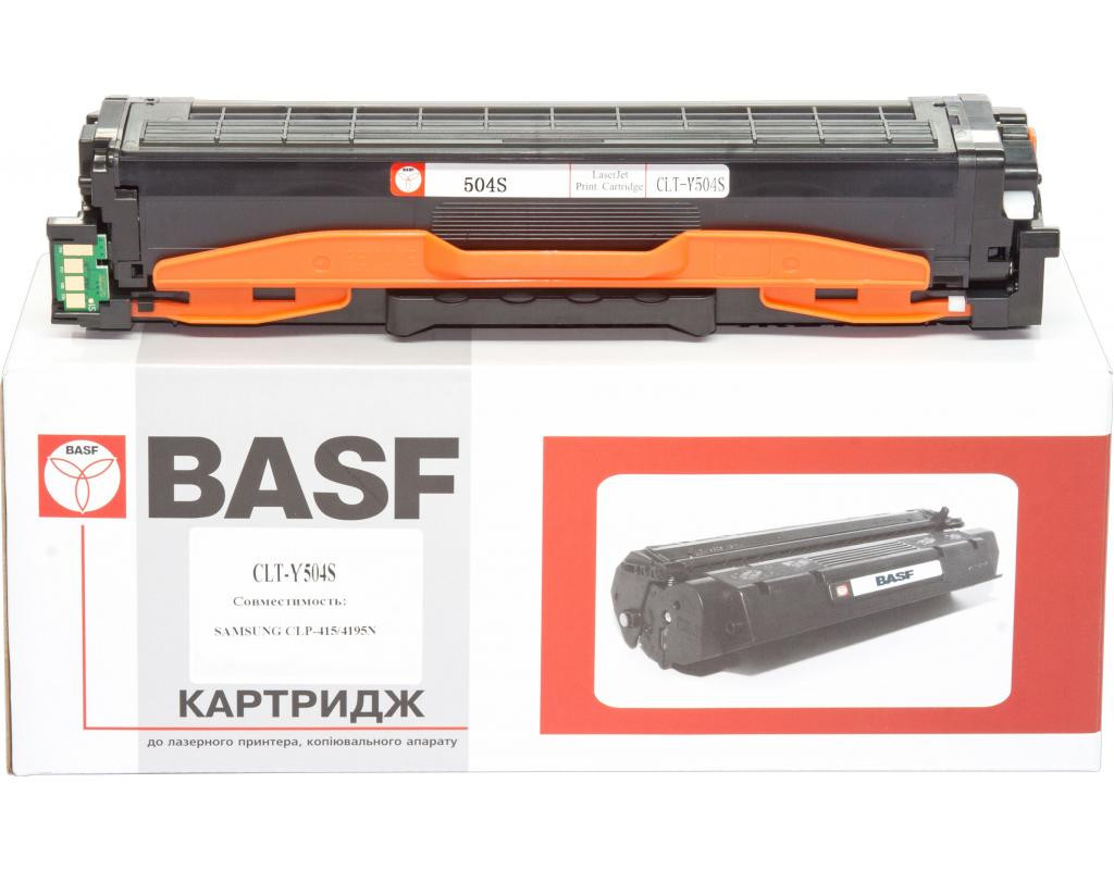 Картридж BASF Samsung CLP-415, CLX-4195 аналог CLT-Y504S (KT-Y504S)
