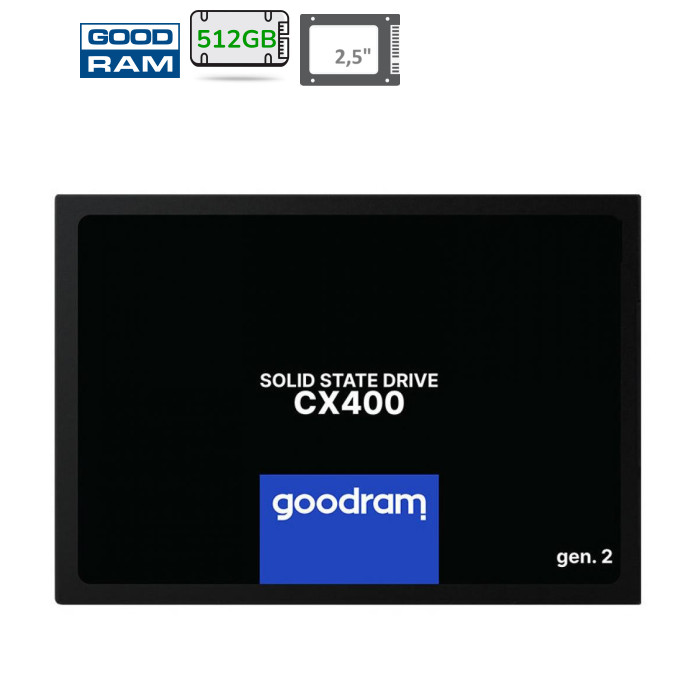 Накопичувач SSD 2.5" 512GB Goodram (SSDPR-CX400-512-G2)