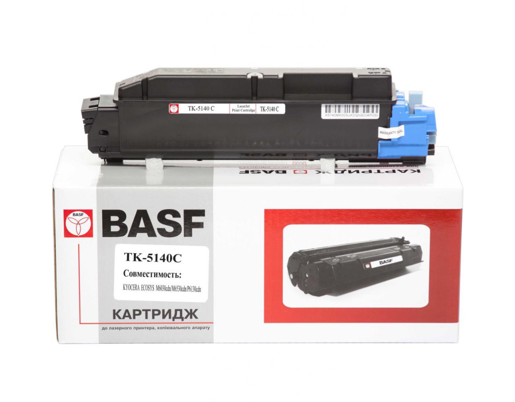Тонер-картридж BASF Kyoсera TK-5140 Cyan, 1T02NRCNL0 (KT-TK5140C)