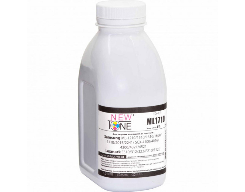 Тонер Samsung ML-1210/1250/1710, 65г Black NewTone (NT-ML1710-04)