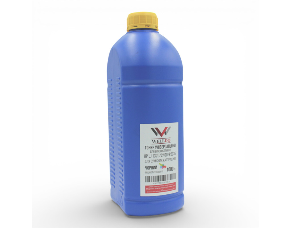 Тонер HP LJ 1320/1160/1000/1010, 1 кг WDTH1320UCH фасовка Welldo (UWDTH1320UCH-1)