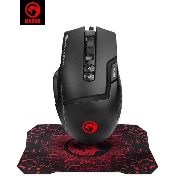 Мышка Marvo M355+G1 USB Black (M355+G1)
