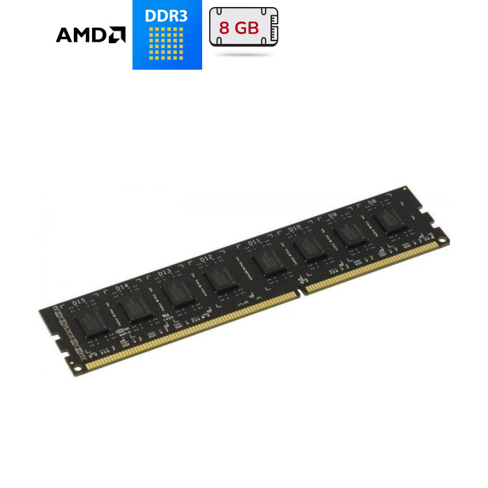 Модуль памяти для компьютера DDR3L 8GB 1600 MHz AMD (R538G1601U2SL-U)