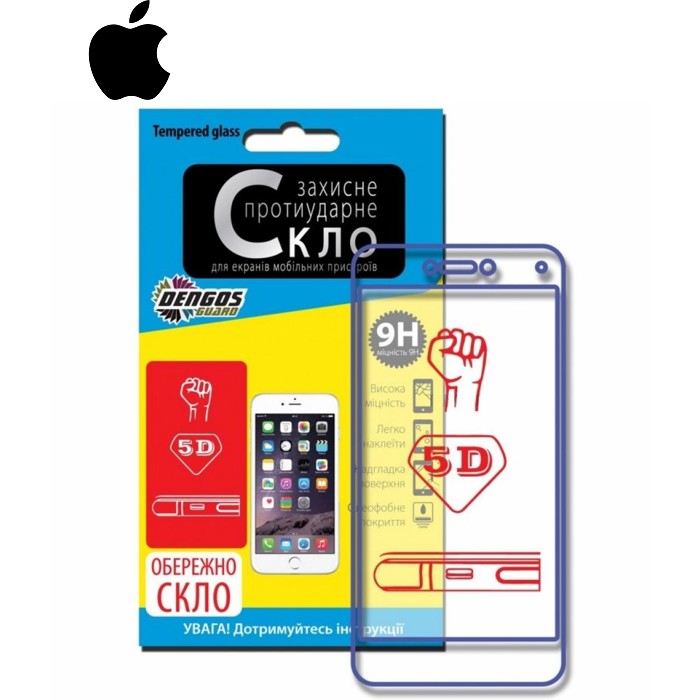 Стекло защитное Dengos 5D iPhone XS Max 6.5" (TGR-51) (TGR-51)