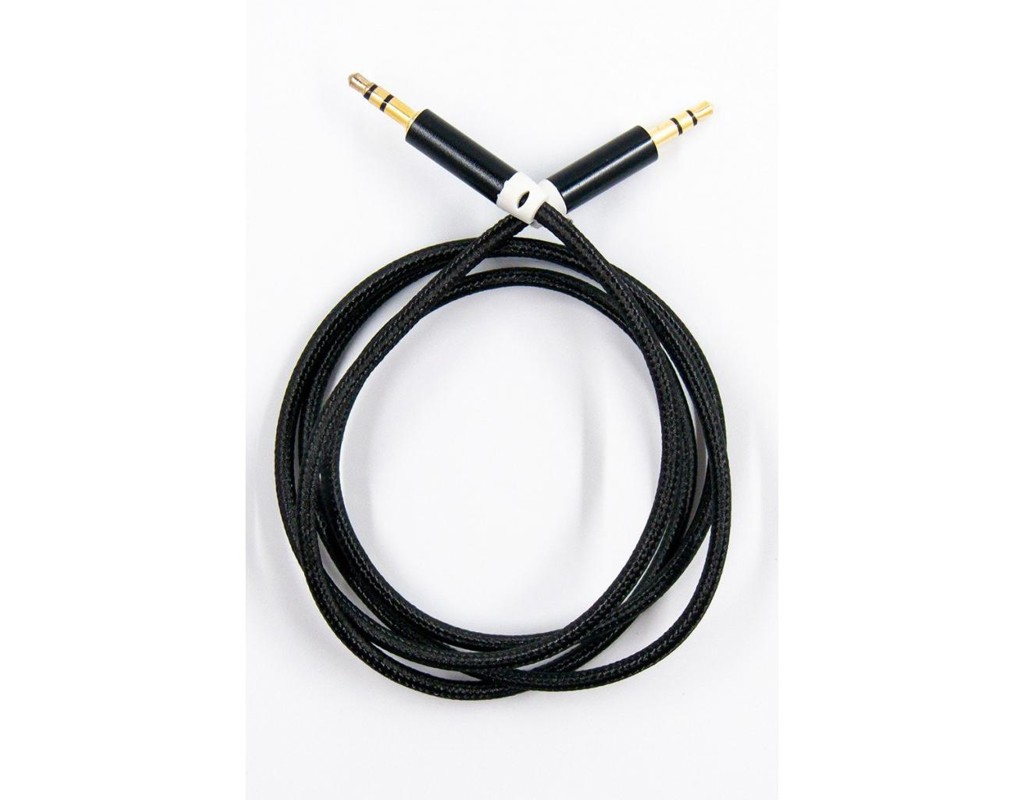 Кабель мультимедийный 3.5mm M to 3.5mm M 1.0m black Dengos (AUDIO-NTK-BLACK)