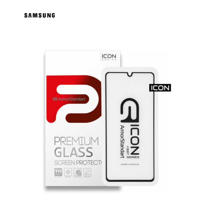 Стекло защитное Armorstandart Icon Samsung A41 Black (ARM56242-GIC-BK)