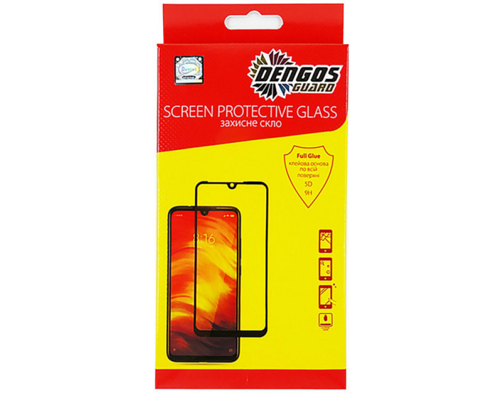 Скло захисне Dengos Full Glue Vivo Y20, black frame (TGFG-152)