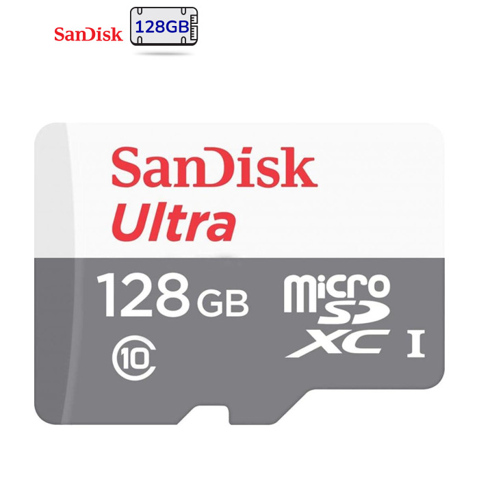 Карта пам'яті SanDisk 128GB microSDHC class 10 UHS-I Ultra (SDSQUNR-128G-GN3MA)