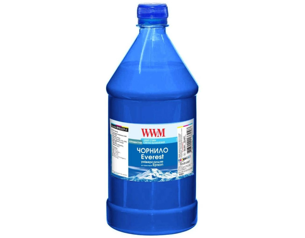 Чернила WWM EVEREST для Epson 1000г Light Cyan Pigment (EP02/LCP-4)