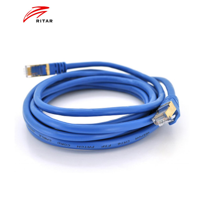 Патч-корд 1.0м, FTP, RJ-45, Cat.6, CU, blue Ritar (PCR-SFP/1Be / 05200)