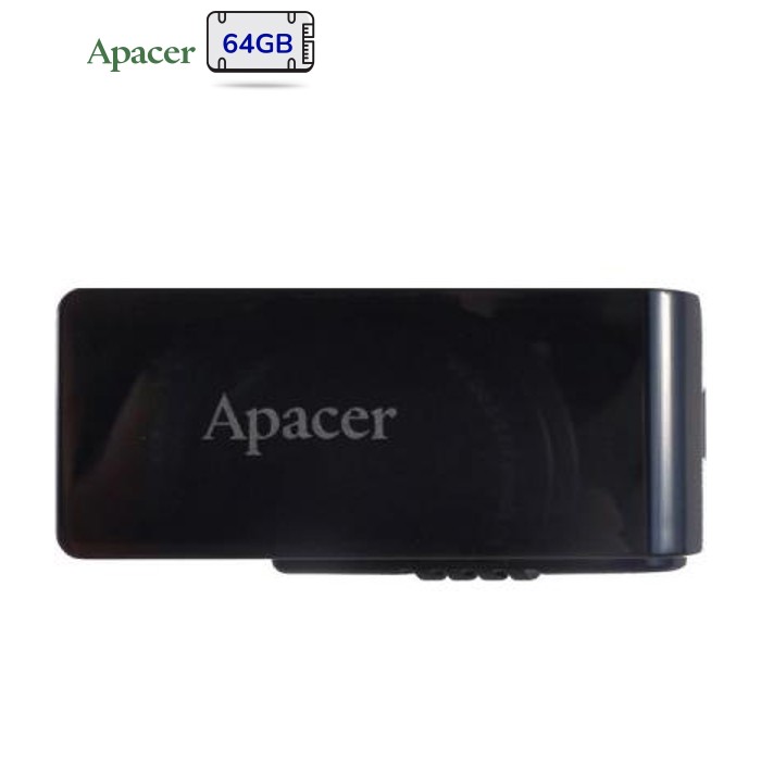 USB флеш накопитель Apacer 64GB AH350 Black RP USB3.0 (AP64GAH350B-1)