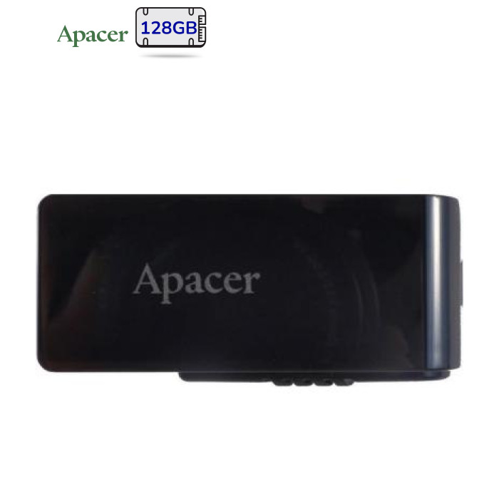 USB флеш накопичувач Apacer 128GB AH350 Black RP USB3.0 (AP128GAH350B-1)