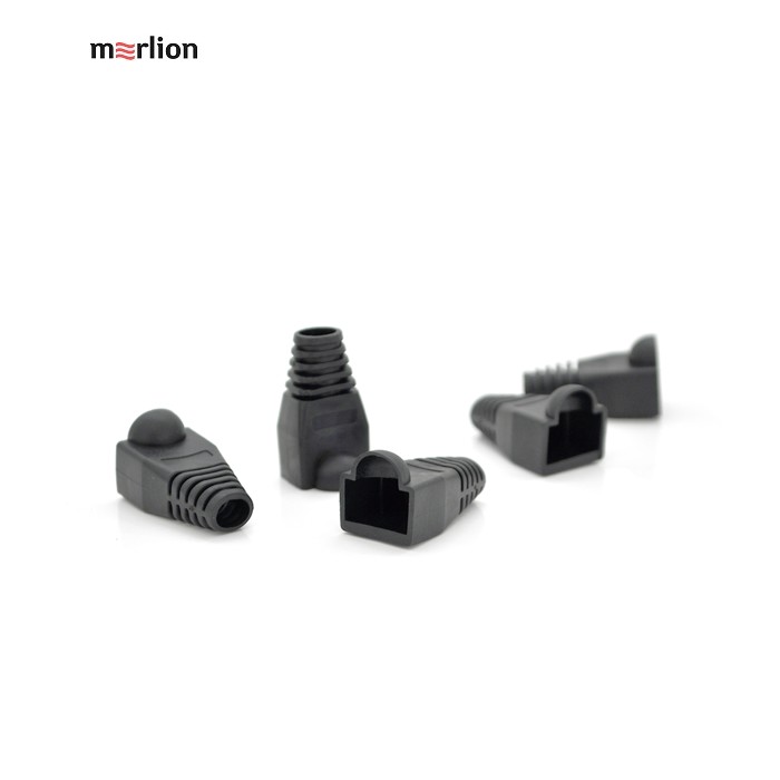 Ковпачок ізолюючий Merlion RJ-45 Black Cat.5 (100 шт / уп.) Q100