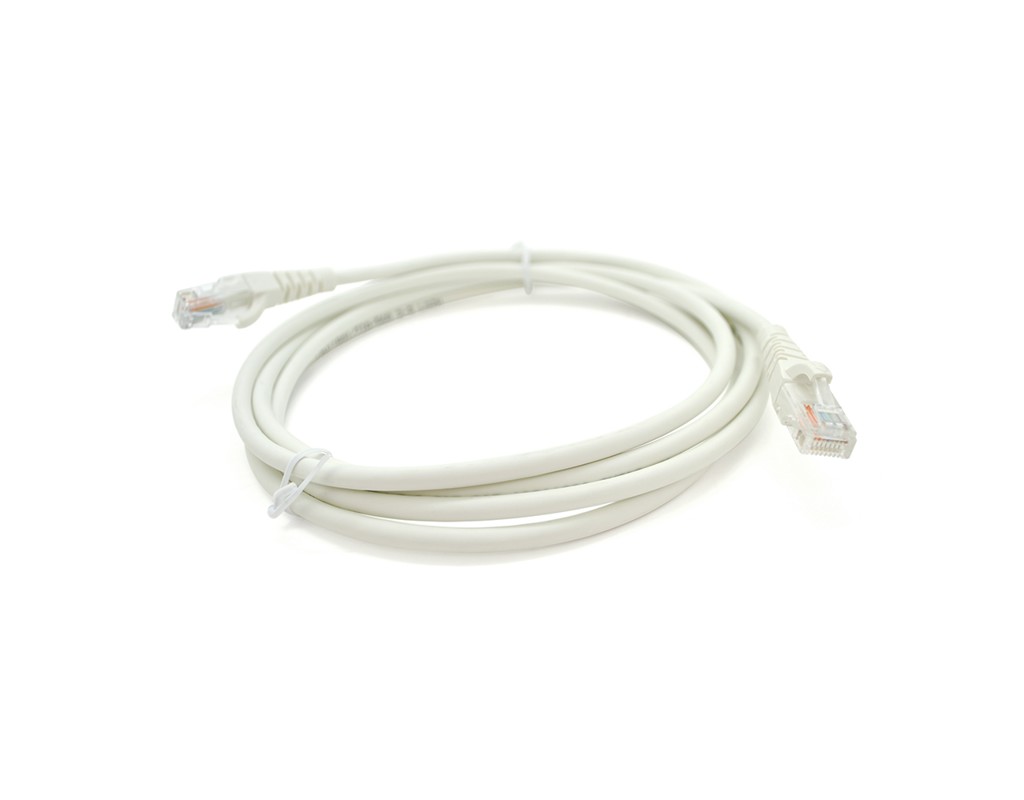 Патч-корд OK-net Кат.5e UTP 24AWG LSZH Бiлий 2м