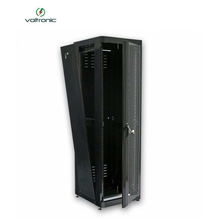 Шафа 19" 42U, 610х675 мм (Ш * Г), посилена, чорна