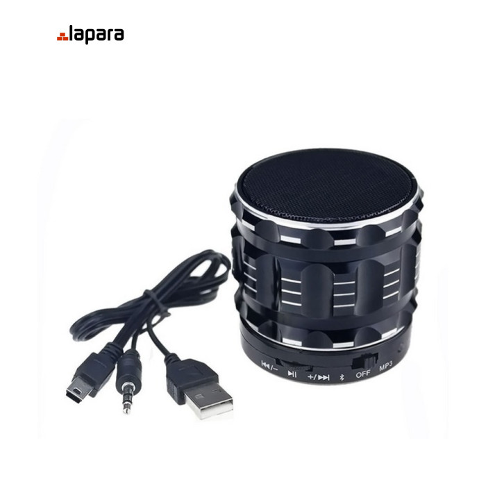 Портативная колонка Lapara LA-S28 Black Мощность: 3W bluetooth 15-16000 Гц металл, пластик