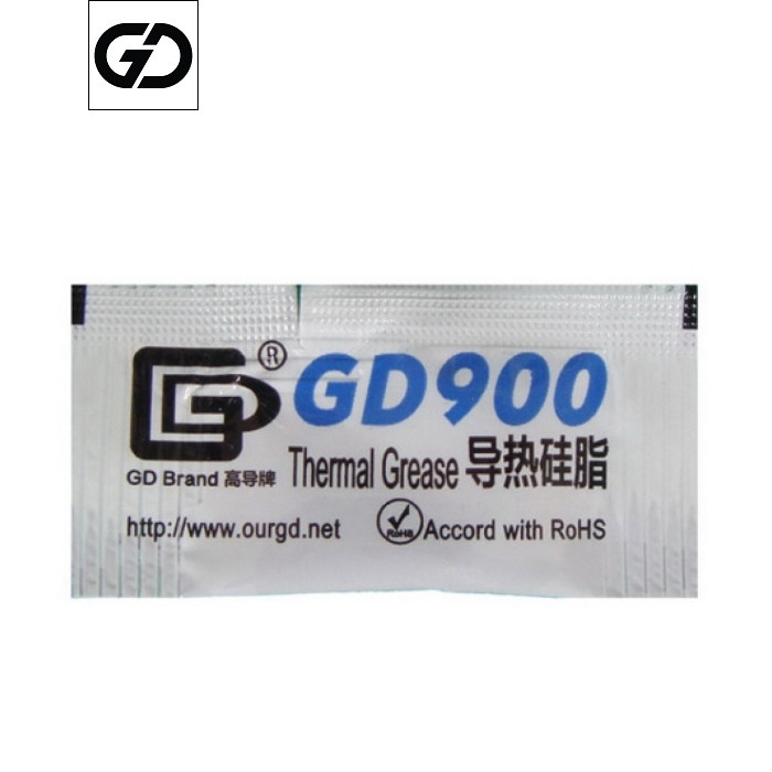 Термопаста GD GD900, 0,5гр. коэффициент теплопроводности - > 4.8 Вт/мК; диапазон рабочих температур - от -50 до +200 оС; цвет - серый , упаковка - стик