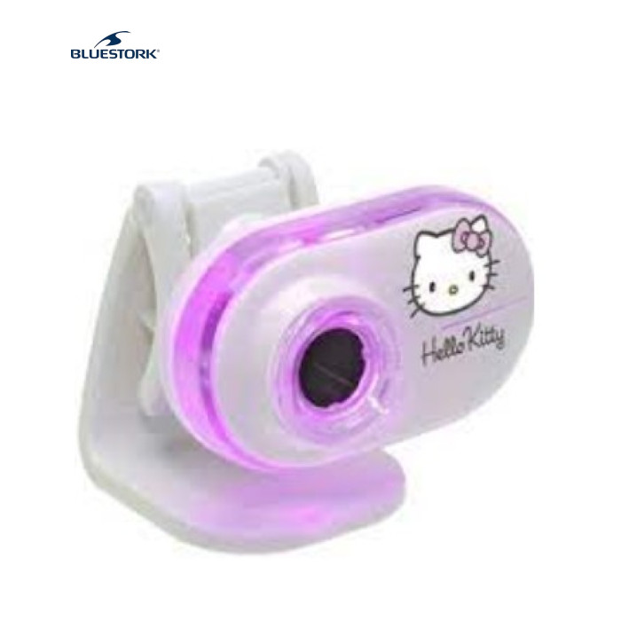 Вебкамера Bluestork (hello kitty) BS-KITTY-CAM 1,3 mP 640 x 480 : 30 кадрів на магнітній кліпсі! White Pink