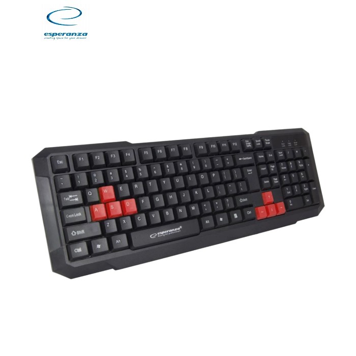 ESPERANZA Keyboard EGK102 Red USB (EGK102RUA)