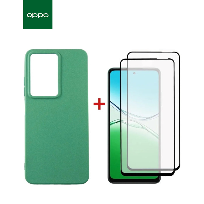 Чехол для мобильного телефона Dengos Oppo A5 4G Case Soft + 2 Glass (Mint) (DG-CTG2P-27)