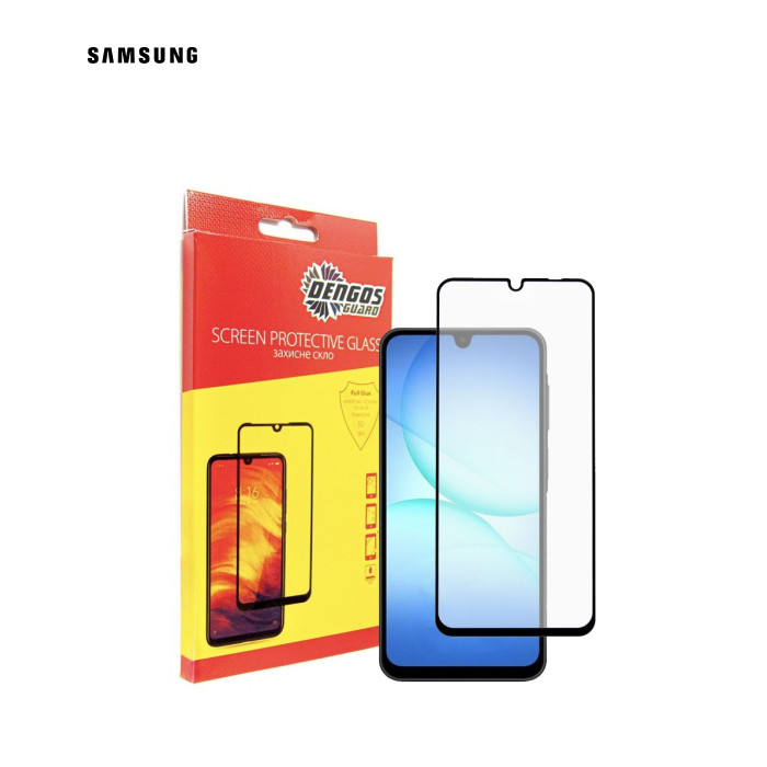 Стекло защитное Dengos Full Glue Samsung Galaxy A17 Black (TGFG-407)