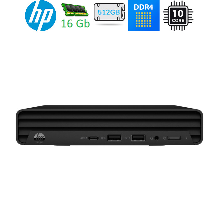 Комп'ютер HP 260 G9 DM / i5-1334U, 16, 512, WiFi, кл+м, Win11P (9M9J5AT)