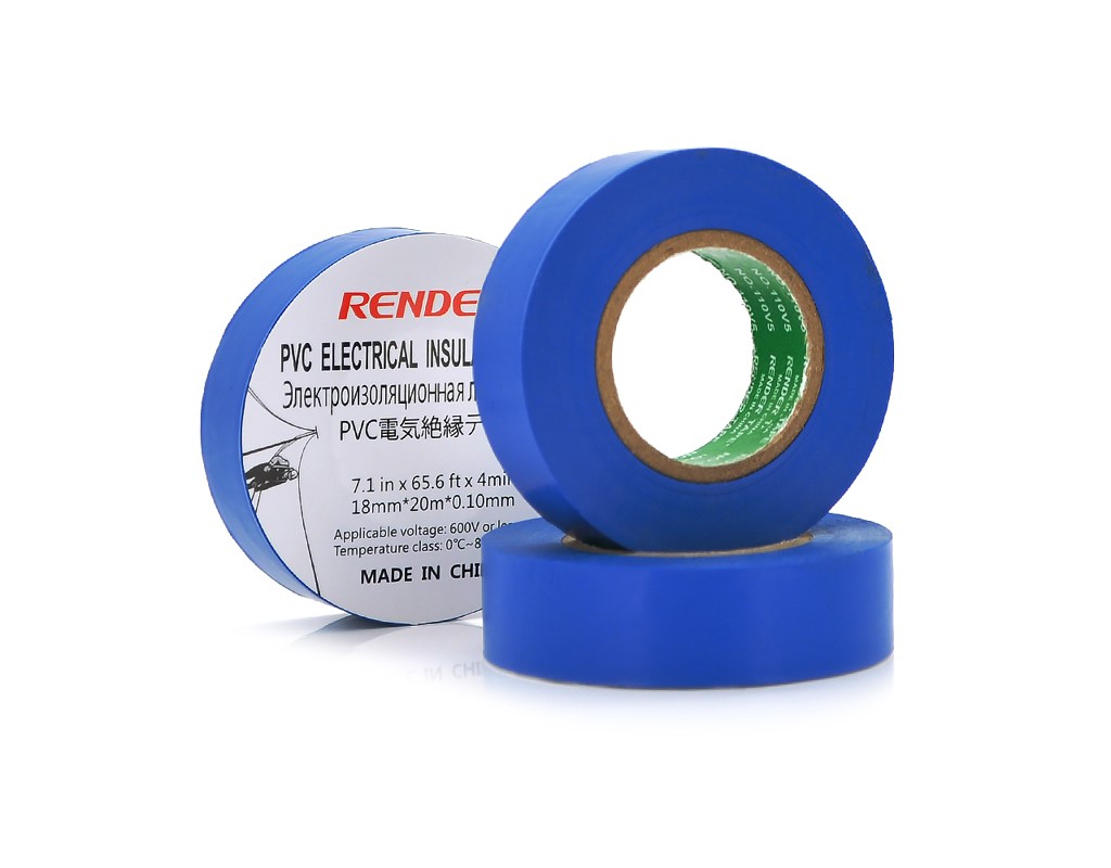 Ізолента RENDER 0,19 мм * 16 мм * 7м (синя), temp: -10 +80 &deg; С, 2000V, розтяж-180%, міцність 20Н / см, Агдезія 0,42 кг / 25мм, 10 шт. в уп. ціна за упак.