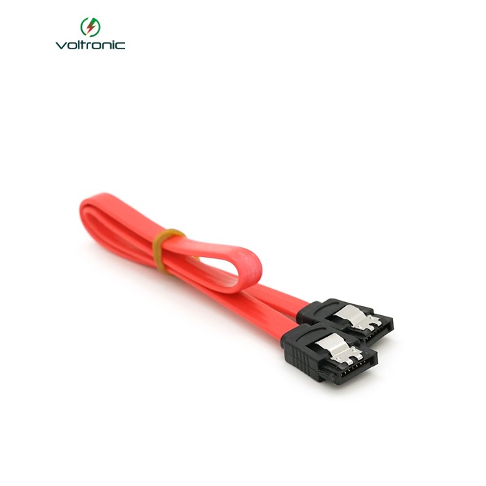 Кабель інтерфейсний SATA 0.40м, прямий без клямки, червоний