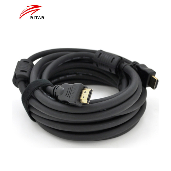 Кабель мультимедийный HDMI M to HDMI M 10.0m V1.4 4K black Ritar (HDMI(M)/(M)V1.4-10m-348P/20388)