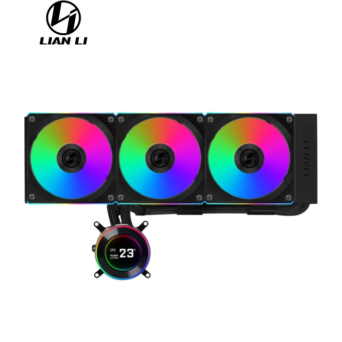 Система жидкостного охлаждения Lian Li HydroShift II LCD-C 360CL, Black (G89.GHS2LCD36RB.00)