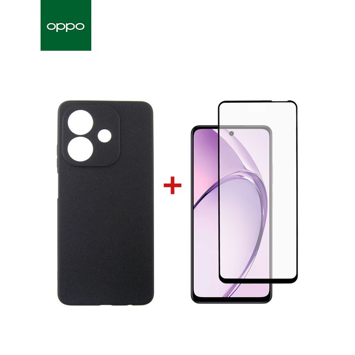 Чехол для мобильного телефона Dengos Carbon + glass Oppo A40m/A40 Black (DG-KM-159)
